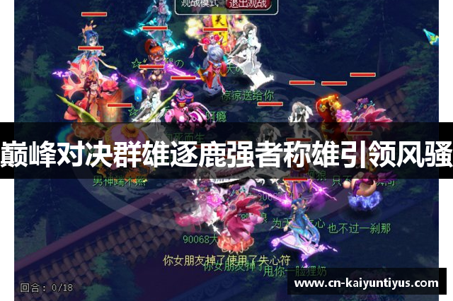 巅峰对决群雄逐鹿强者称雄引领风骚