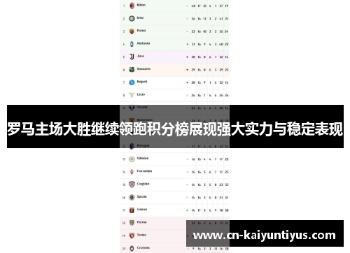 罗马主场大胜继续领跑积分榜展现强大实力与稳定表现