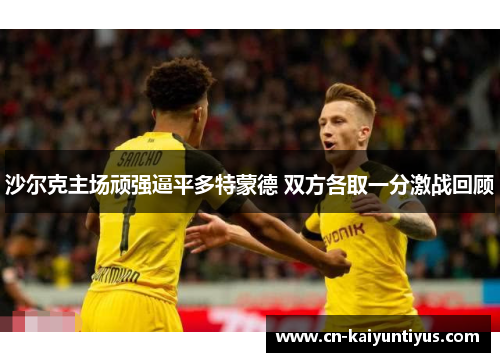 沙尔克主场顽强逼平多特蒙德 双方各取一分激战回顾